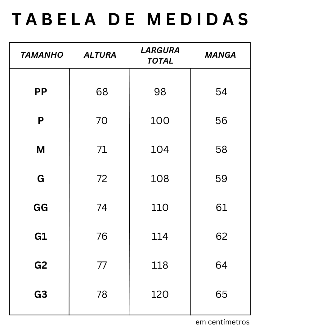 medidas camiseta raglan manga 3/4 msa haus